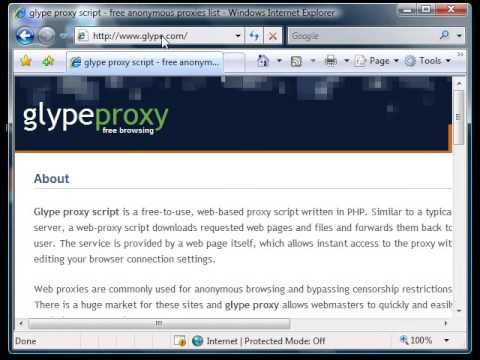 Create Web Proxy Server - Download and Install Glype
